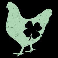 St Patrick's Day Lucky Shamrock Clover Chicken Toddler Sweatshirt