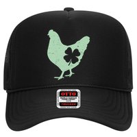 St Patrick's Day Lucky Shamrock Clover Chicken Trucker Hat