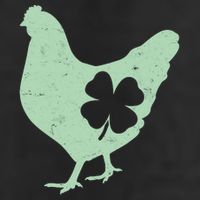 St Patrick's Day Lucky Shamrock Clover Chicken Trucker Hat