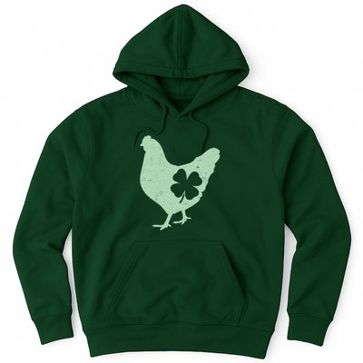 St Patrick's Day Lucky Shamrock Clover Chicken Hoodie