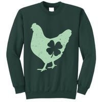 St Patrick's Day Lucky Shamrock Clover Chicken Sweatshirt