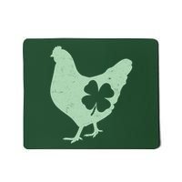St Patrick's Day Lucky Shamrock Clover Chicken Mousepad