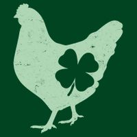 St Patrick's Day Lucky Shamrock Clover Chicken Mousepad