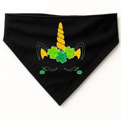 St Patrick's Day Lucky Unicorn USA-Made Doggie Bandana