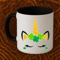 St Patrick's Day Lucky Unicorn Mug