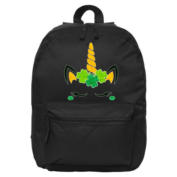 St Patrick's Day Lucky Unicorn 16 in Basic Backpack