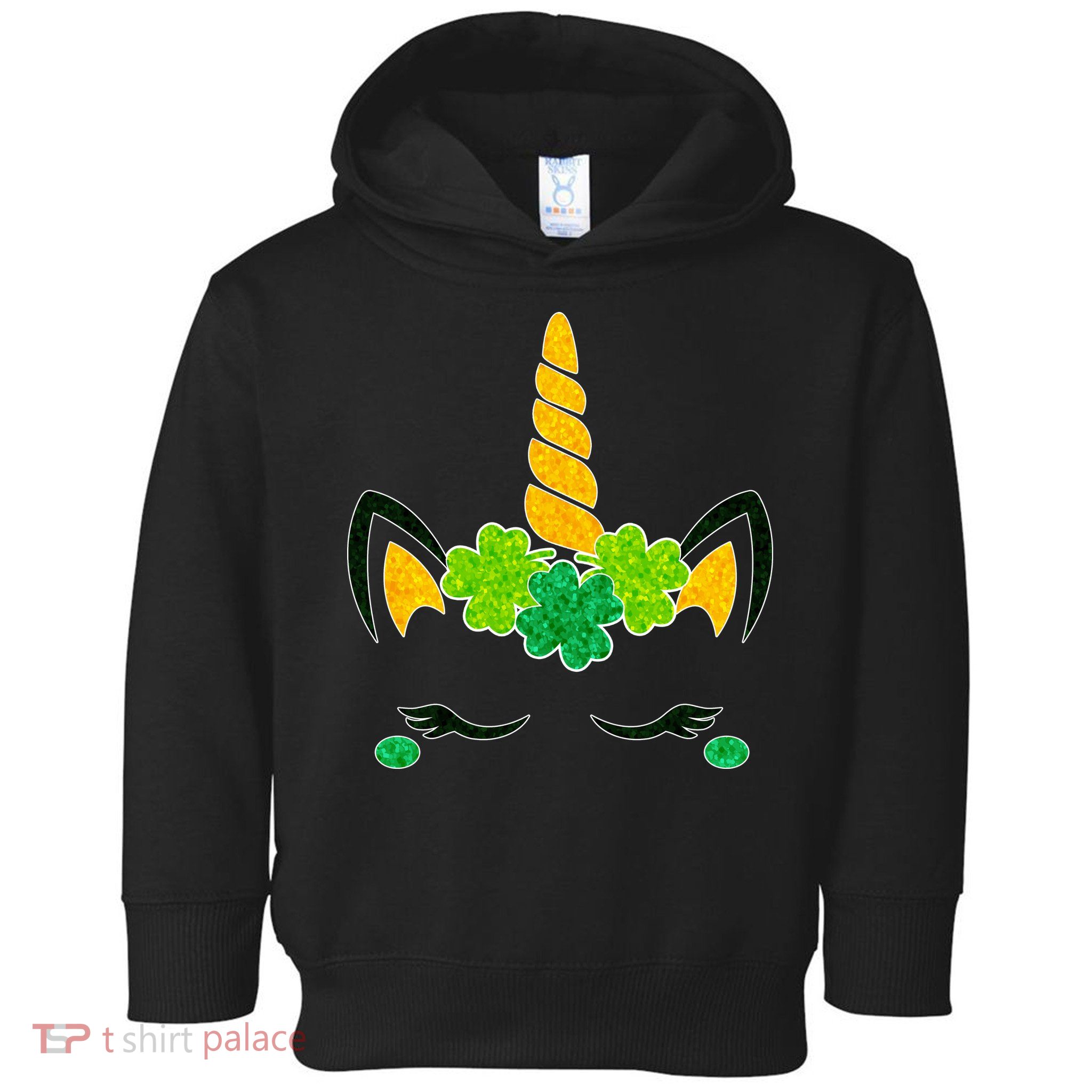 St Patrick's Day Lucky Unicorn Toddler Hoodie