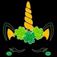 St Patrick's Day Lucky Unicorn Toddler T-Shirt