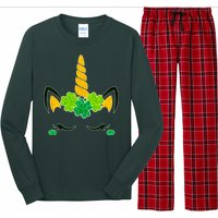 St Patrick's Day Lucky Unicorn Long Sleeve Pajama Set