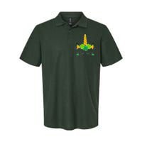 St Patrick's Day Lucky Unicorn Softstyle Adult Sport Polo