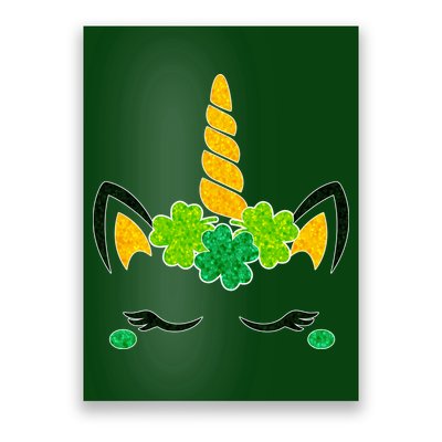 St Patrick's Day Lucky Unicorn Poster