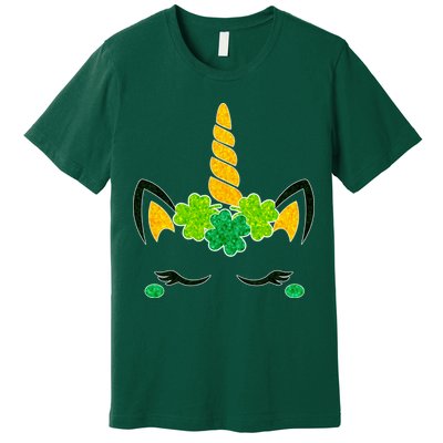 St Patrick's Day Lucky Unicorn Premium T-Shirt