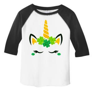 St Patrick's Day Lucky Unicorn Toddler Fine Jersey T-Shirt