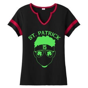 St Patricks Day Mahomes Ladies Halftime Notch Neck Tee