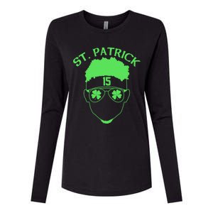 St Patricks Day Mahomes Womens Cotton Relaxed Long Sleeve T-Shirt