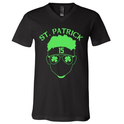 St Patricks Day Mahomes V-Neck T-Shirt