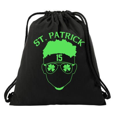 St Patricks Day Mahomes Drawstring Bag