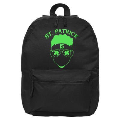 St Patricks Day Mahomes 16 in Basic Backpack