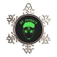 St Patricks Day Mahomes Metallic Star Ornament