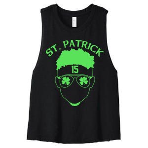 St Patricks Day Mahomes Women's Racerback Cropped Tank