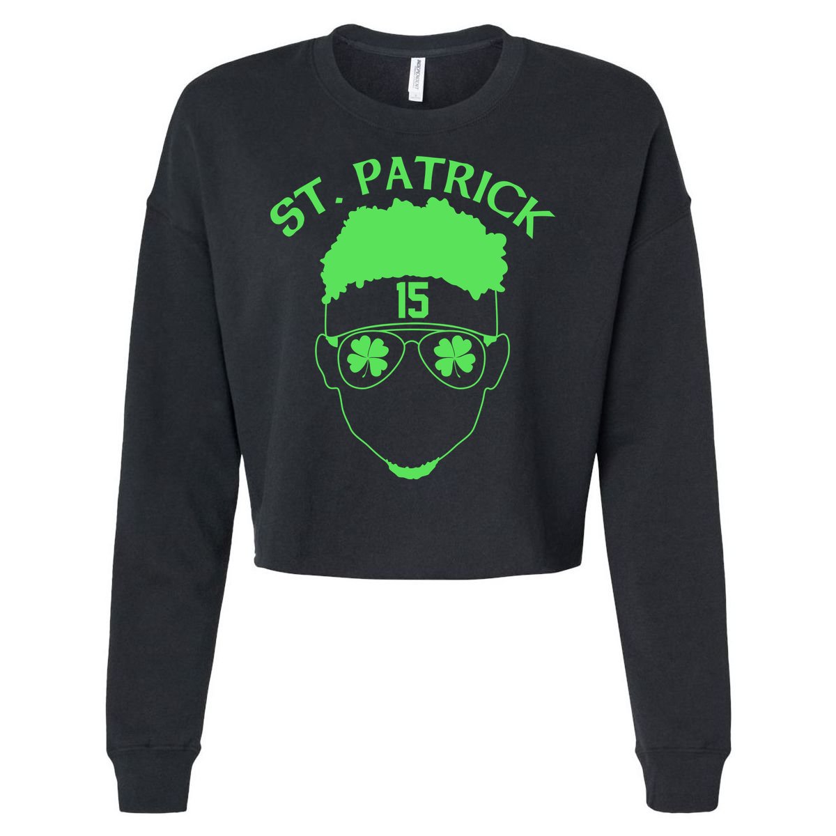 St Patricks Day Mahomes Cropped Pullover Crew