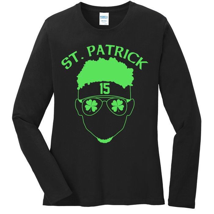 St Patricks Day Mahomes Ladies Long Sleeve Shirt