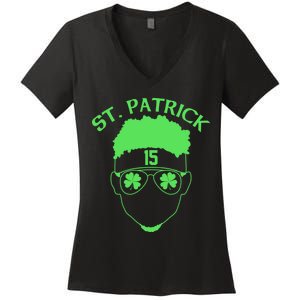 St Patricks Day Mahomes Women's V-Neck T-Shirt