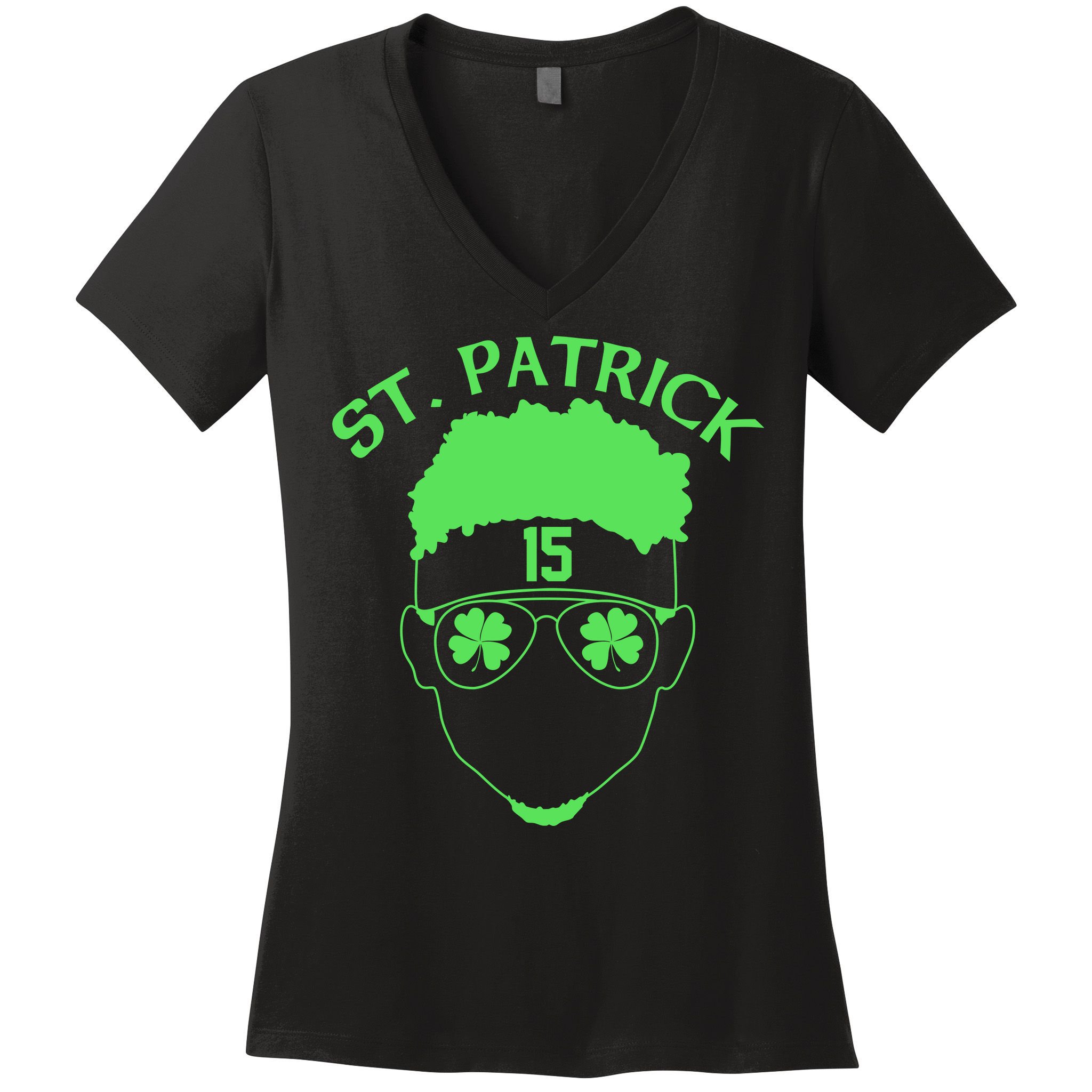 St Patricks Day Mahomes Women's V-Neck T-Shirt
