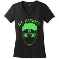 St Patricks Day Mahomes Women's V-Neck T-Shirt