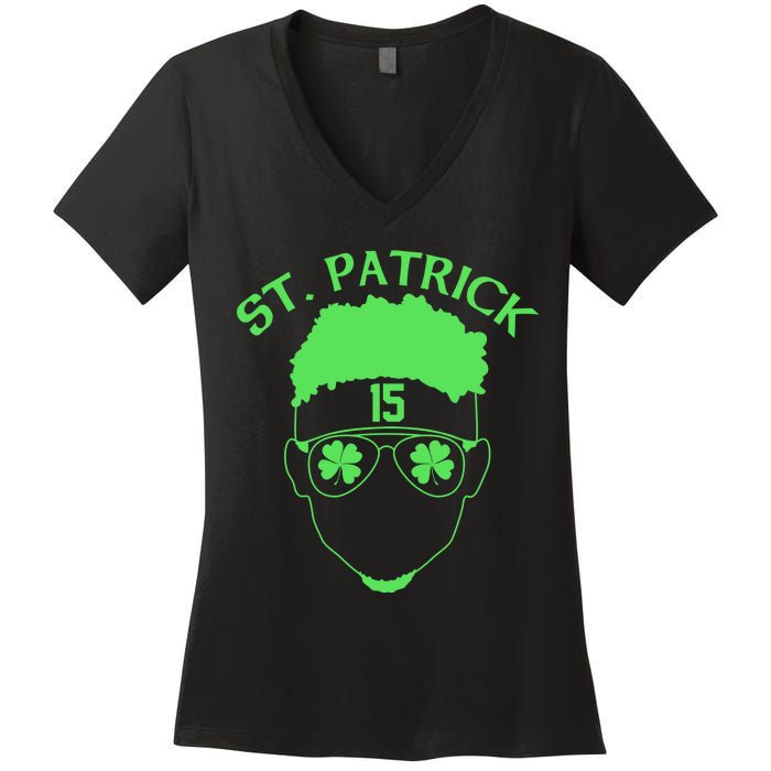 St Patricks Day Mahomes Women's V-Neck T-Shirt