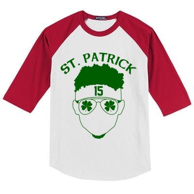 St Patricks Day Mahomes Kids Colorblock Raglan Jersey