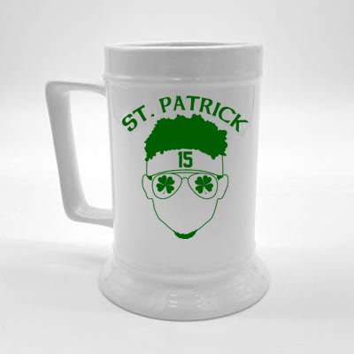 St Patricks Day Mahomes Beer Stein