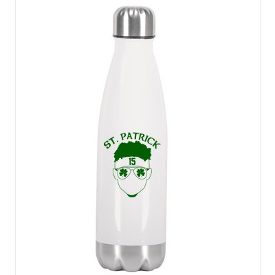 St Patricks Day Mahomes Stainless Steel Insulated Water Bottle