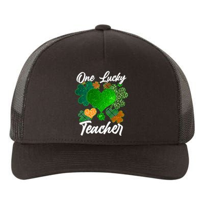 St Patrick's Day One Lucky Teacher Yupoong Adult 5-Panel Trucker Hat