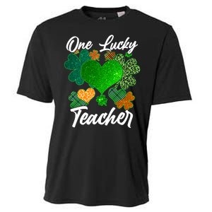 St Patrick's Day One Lucky Teacher Cooling Performance Crew T-Shirt