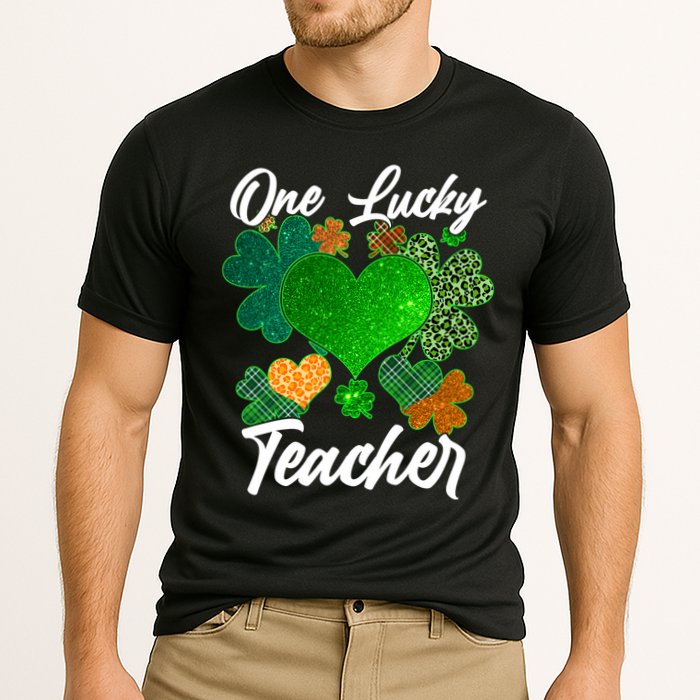 St Patrick's Day One Lucky Teacher Cooling Performance Crew T-Shirt