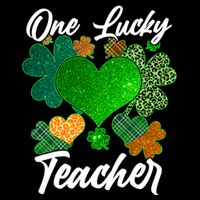 St Patrick's Day One Lucky Teacher Cooling Performance Crew T-Shirt