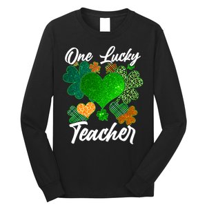 St Patrick's Day One Lucky Teacher Long Sleeve Shirt