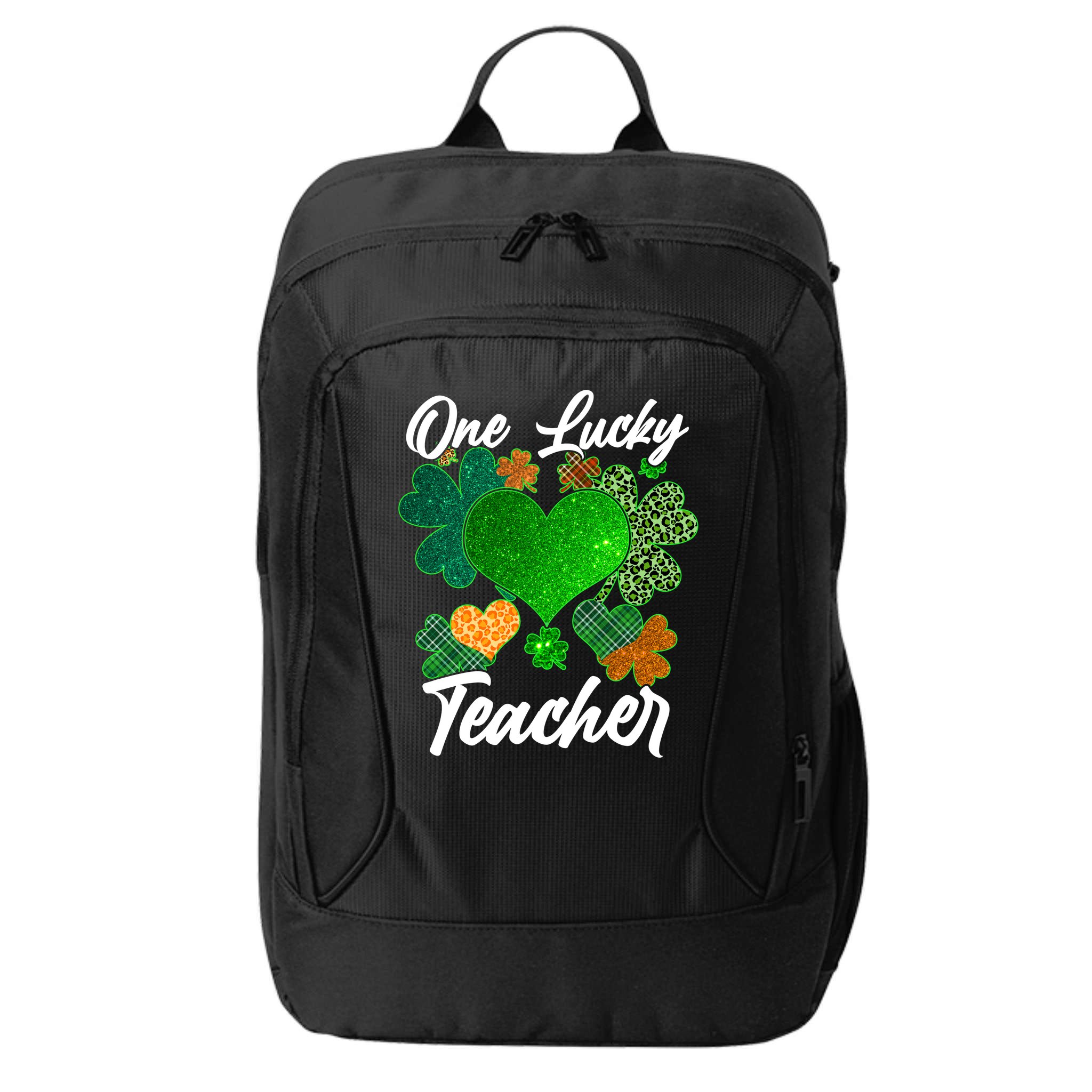 St Patrick's Day One Lucky Teacher City Backpack
