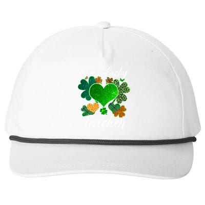 St Patrick's Day One Lucky Teacher Snapback Five-Panel Rope Hat