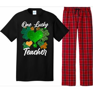 St Patrick's Day One Lucky Teacher Pajama Set