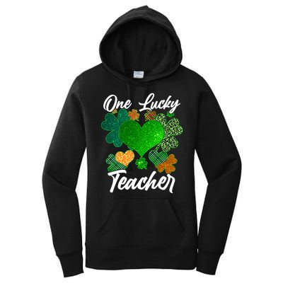 St Patrick's Day One Lucky Teacher Women's Pullover Hoodie