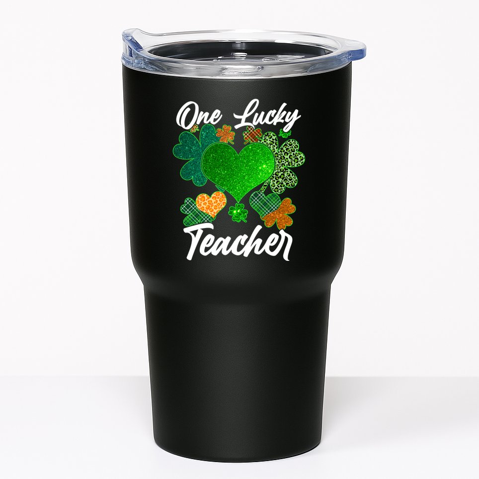 St Patrick's Day One Lucky Teacher Tumbler