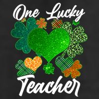 St Patrick's Day One Lucky Teacher 25L Jumbo Tote