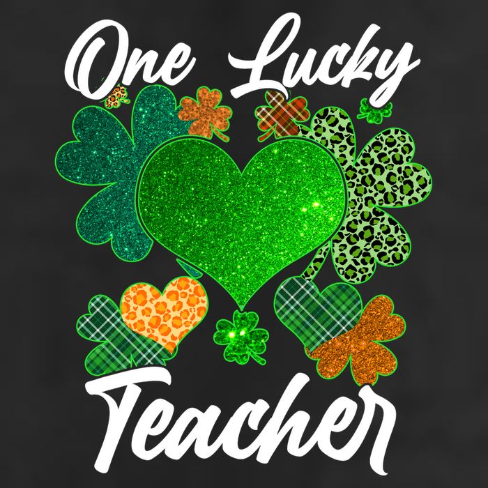 St Patrick's Day One Lucky Teacher 25L Jumbo Tote