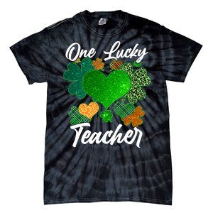 St Patrick's Day One Lucky Teacher Tie-Dye T-Shirt