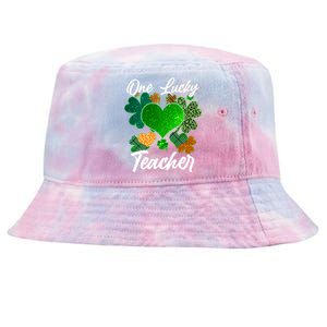 St Patrick's Day One Lucky Teacher Tie-Dyed Bucket Hat