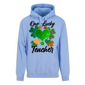 St Patrick's Day One Lucky Teacher Unisex Surf Hoodie