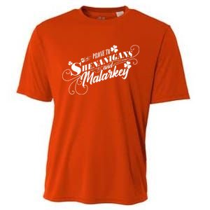 St Patrick's Day Prone To Shenanigans And Malarkey Cooling Performance Crew T-Shirt