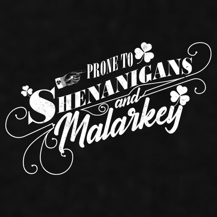 St Patrick's Day Prone To Shenanigans And Malarkey Ladies PosiCharge Tri-Blend Wicking Tank